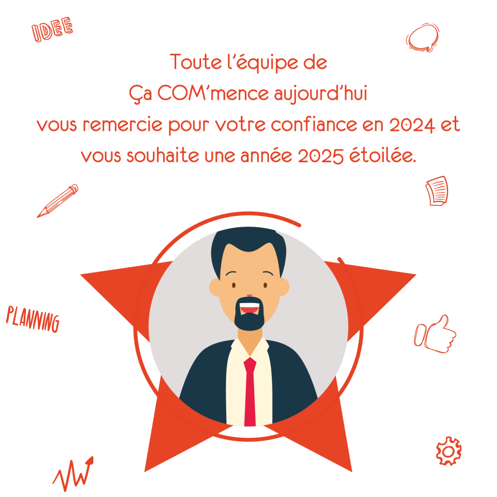 bonne année carte de voeux ca com'mence aujourd'hui 2025